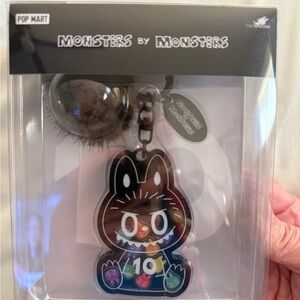 Popmart exclusive Monsters by Monsters Black Keychain 10th Anniversary.